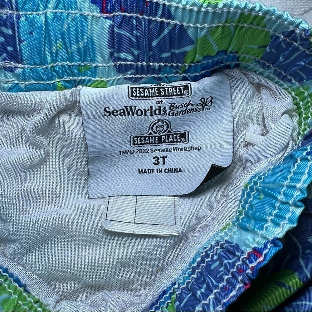 Lot of 3 Boys 3T Nike Track Jacket, Tommy Bahama Tee, Cookie Monster Swim Trunks - Picture 12 of 13